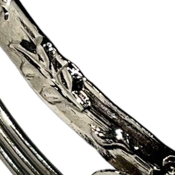 Vintage Egyptian Revival Blue Turquoise Scarab Silver Cuff - Picture 7 of 9